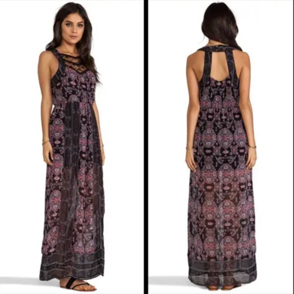 Free People • Moroccan Print Maxi Dress • 2 XS